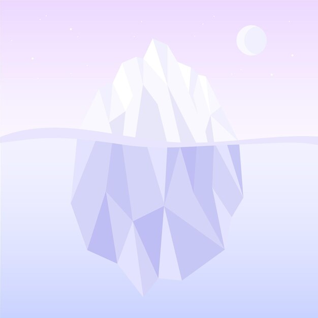 Ilustración de iceberg