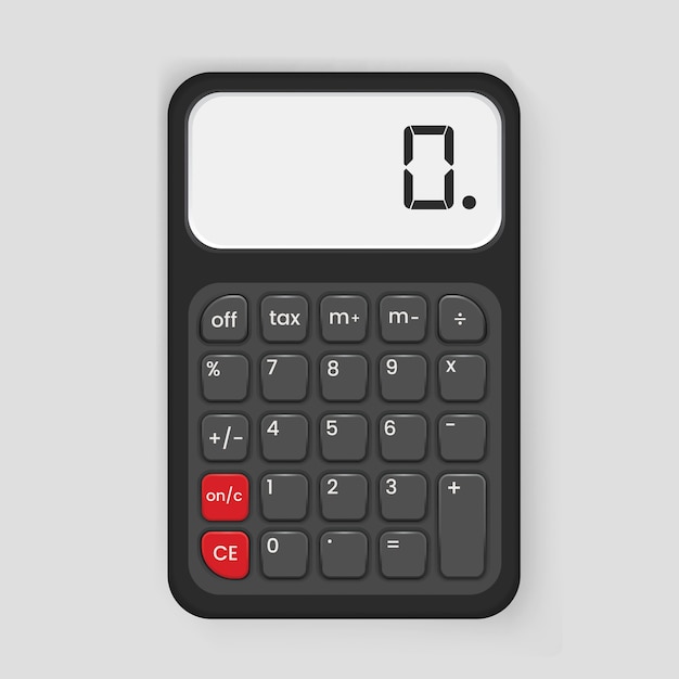 Vector gratuito ilustración del icono de la calculadora