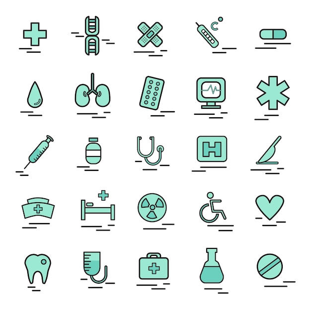 Vector gratuito ilustración del icono médico