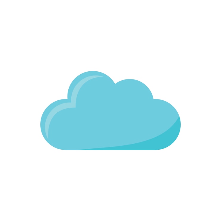 Vector gratuito ilustración del icono de la nube