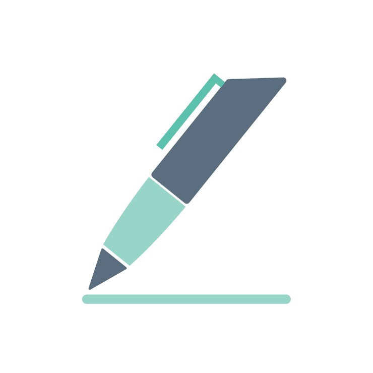 Vector gratuito ilustración del icono de la pluma