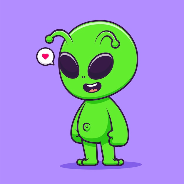 Ilustración de icono de vector de dibujos animados de pie extranjero lindo. Ciencia tecnología icono concepto aislado plano