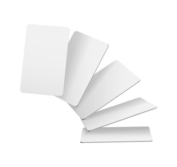 Vector gratuito ilustración de icono de vector realista volando naipes en blanco aislado sobre fondo blanco