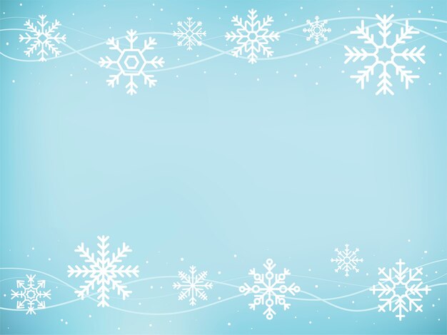 Ilustración de iconos lindos copo de nieve