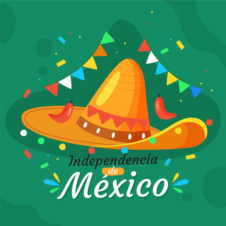 Vector gratuito ilustración de la independencia de méxico