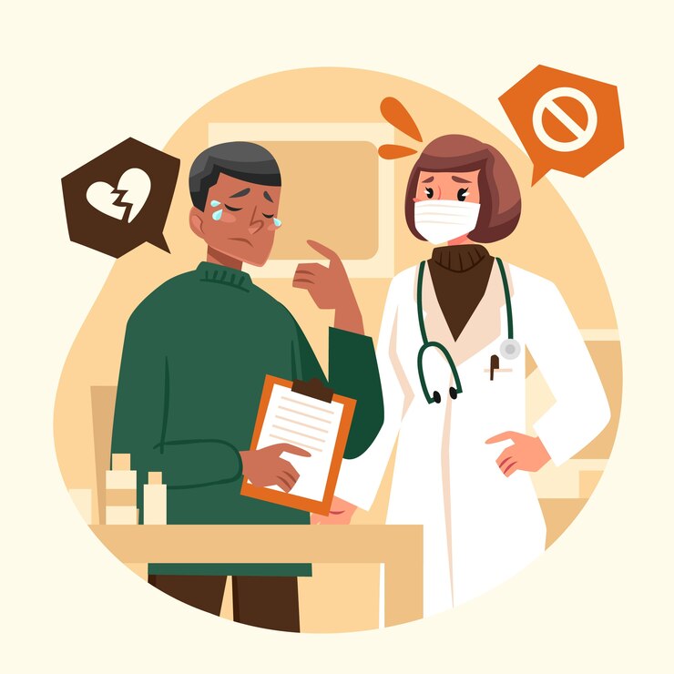 Vector gratuito ilustración de infertilidad de diseño plano dibujado a mano