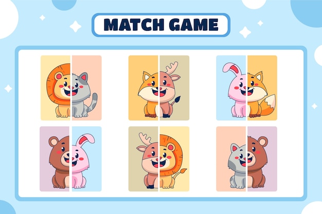 Ilustración de juego de niños dibujados a mano