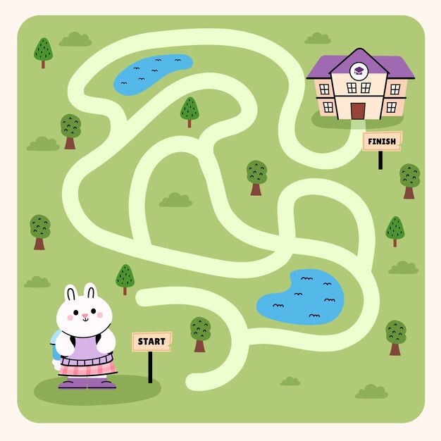 Ilustración de juego de niños dibujados a mano