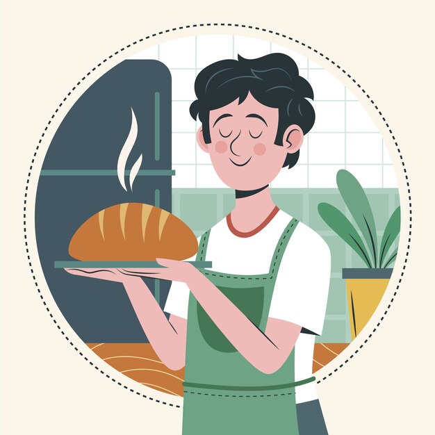 Ilustración de lagom dibujado a mano