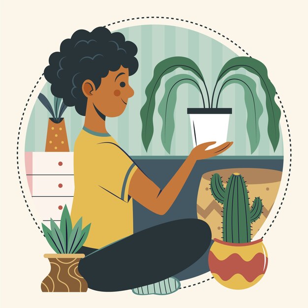 Ilustración de lagom dibujado a mano