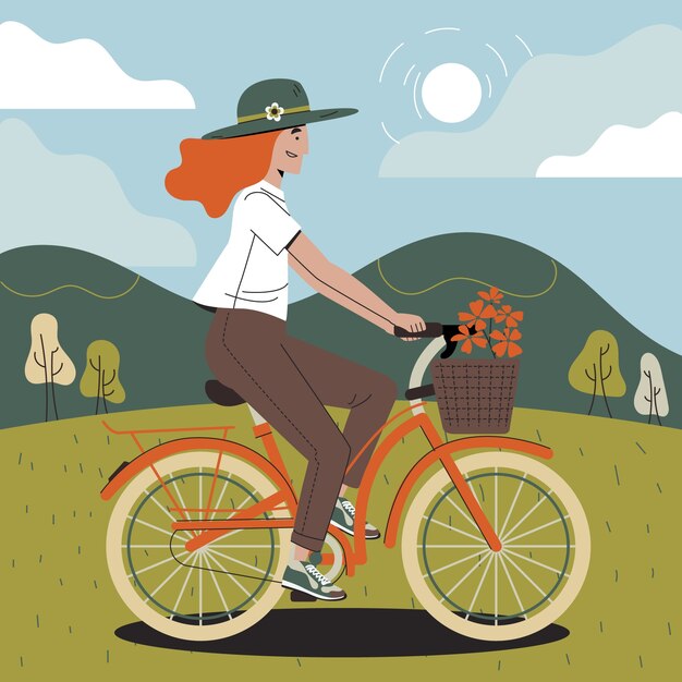 Ilustración de lagom dibujado a mano