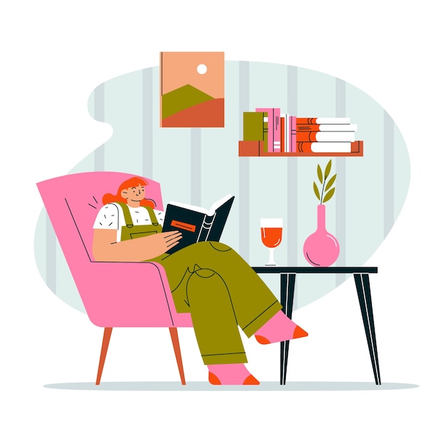 Ilustración de lagom dibujado a mano