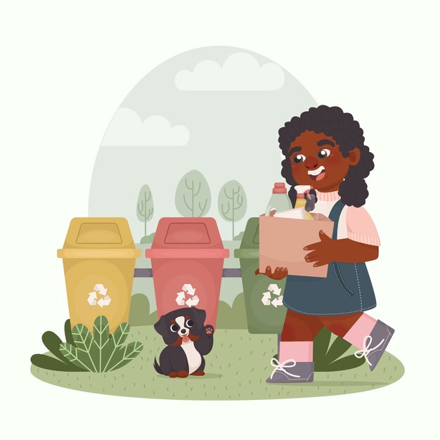 Ilustración de lagom dibujado a mano