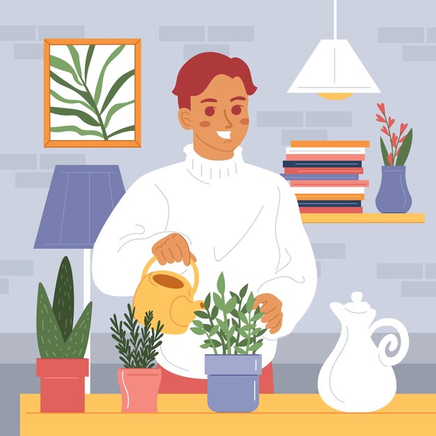 Ilustración de lagom dibujado a mano