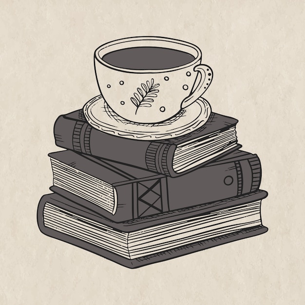 Ilustración de literatura dibujada a mano