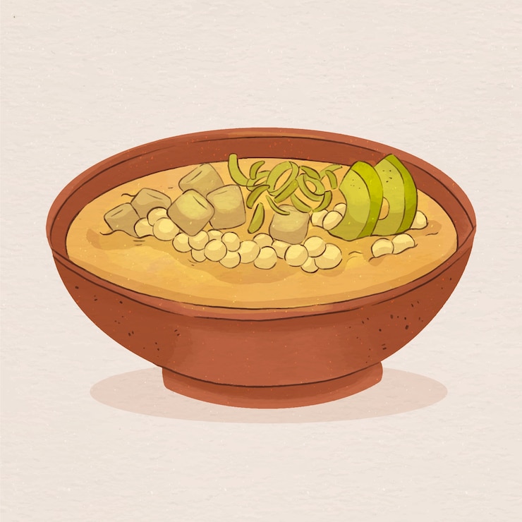 Vector gratuito ilustración de locro delicioso pintado