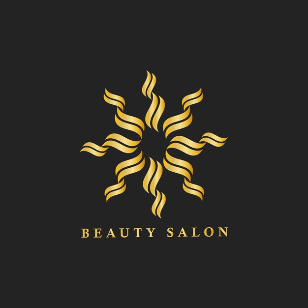 Ilustración de logotipo marca de salón de belleza