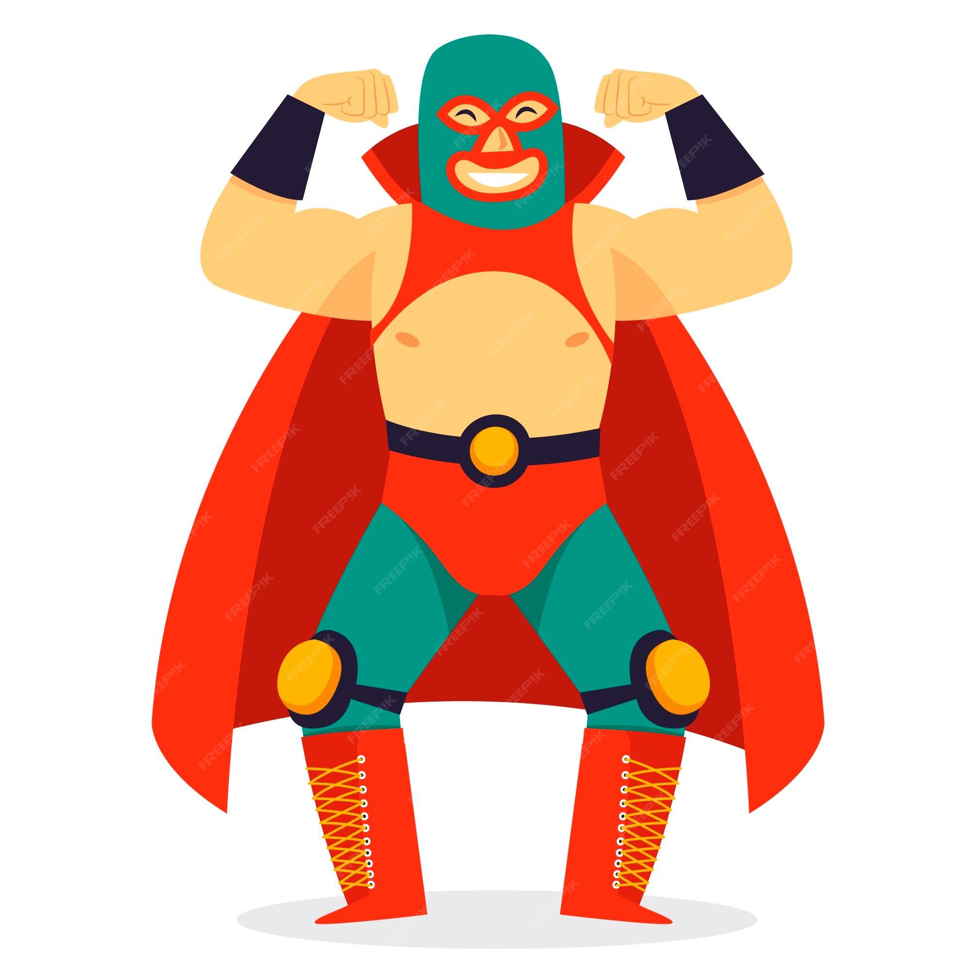 Ilustración de luchador mexicano dibujado a mano | Vector Gratis