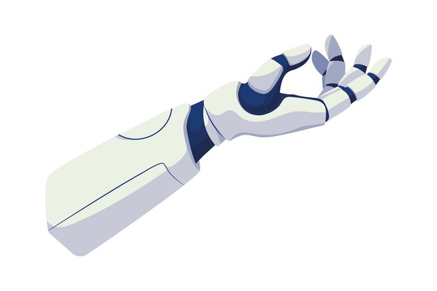 Ilustración de la mano de un robot