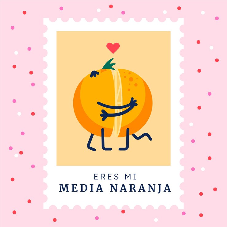 Vector gratuito ilustración de media naranja dibujada a mano