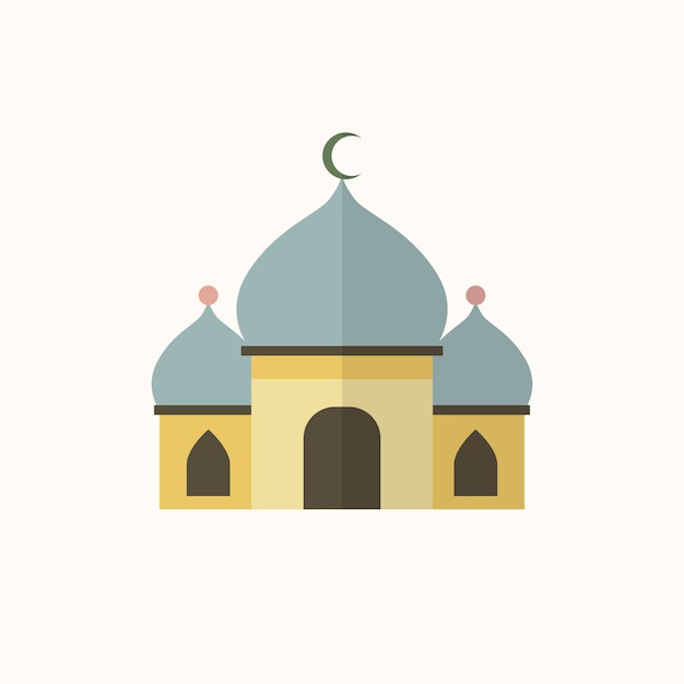 Ilustración de una mezquita islámica