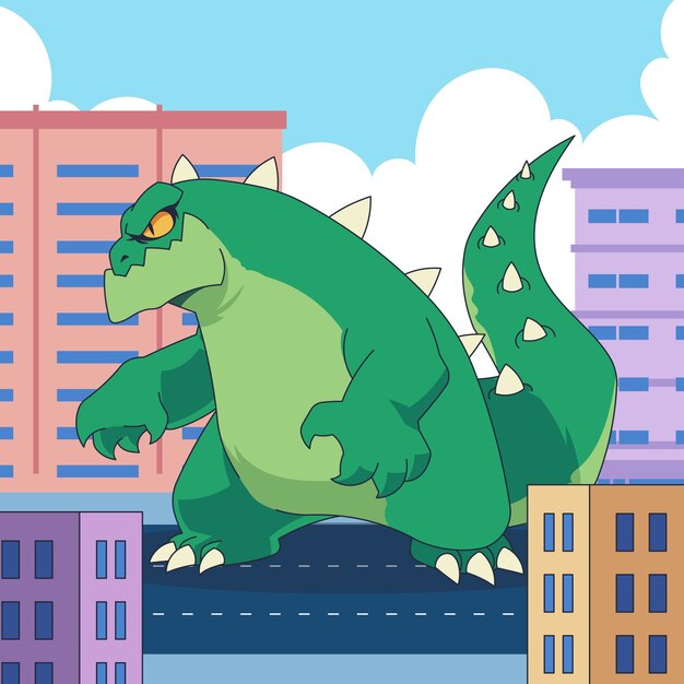 Ilustración de monstruo dibujada a mano