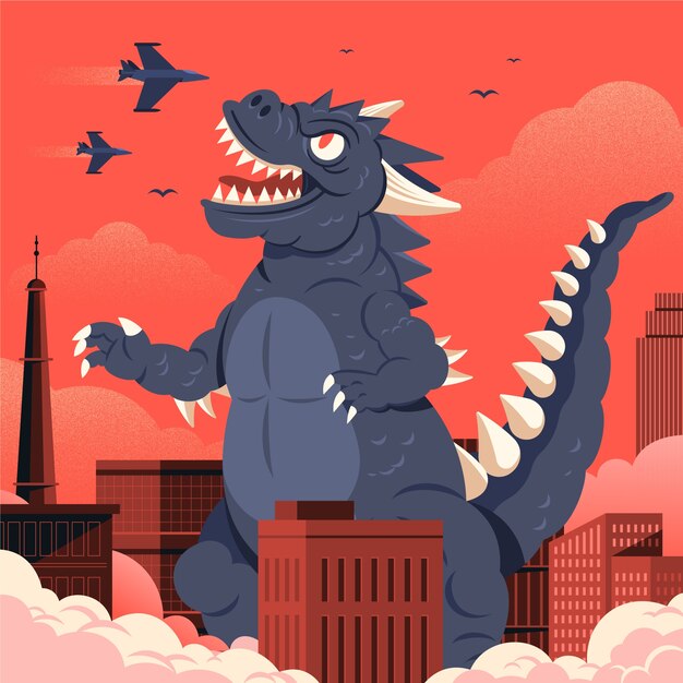 Ilustración de monstruo dibujada a mano