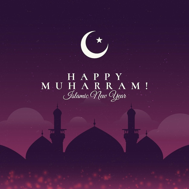 Ilustración de muharram degradado