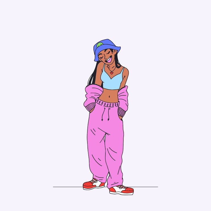Vector gratuito ilustración de mujer negra dibujada a mano