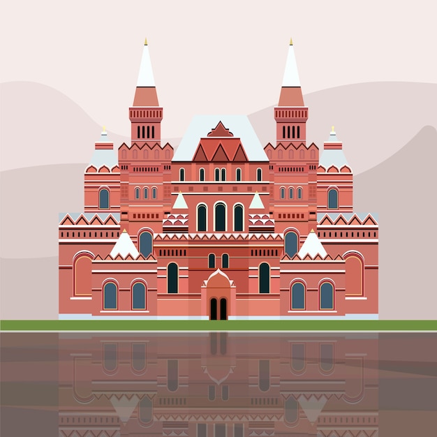 Ilustración del museo histórico estatal de rusia