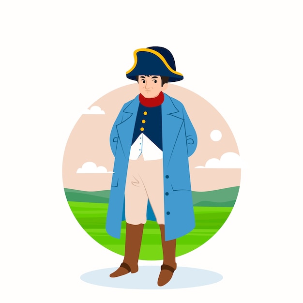 Ilustración de napoleón dibujada a mano