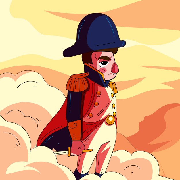 Ilustración de napoleón dibujada a mano