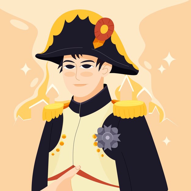 Ilustración de napoleón dibujada a mano