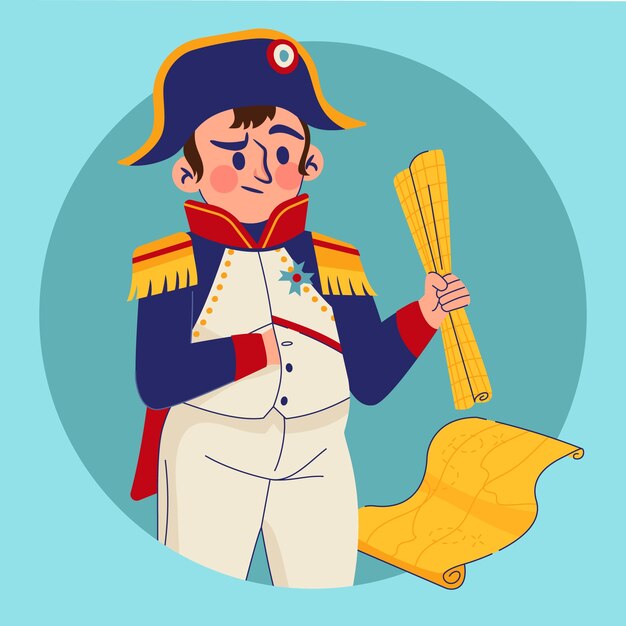 Ilustración de napoleón dibujada a mano