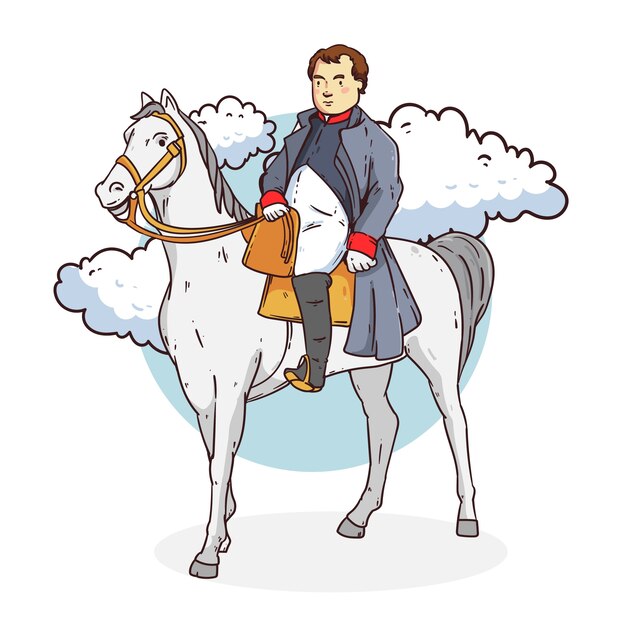 Ilustración de napoleón dibujada a mano