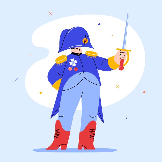 Ilustración de napoleón dibujada a mano