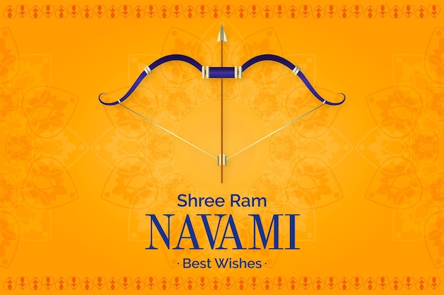 Ilustración de navami ram gradiente