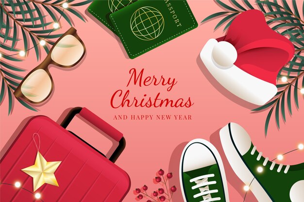 Ilustración de navidad degradado