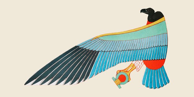 Ilustración de Nekhbet egipcio antiguo