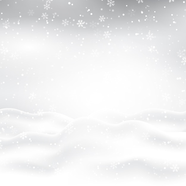 Vector gratuito ilustración nevada