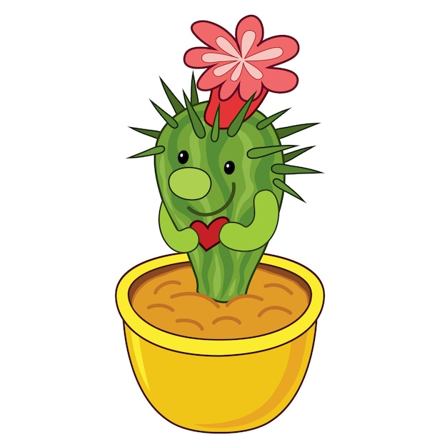 Vector gratuito ilustración de niños cactus