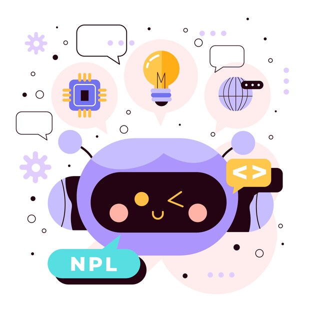 Ilustración de npl de diseño plano dibujado a mano