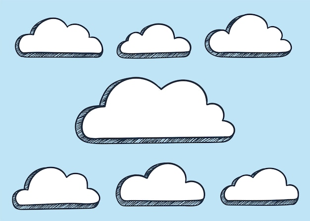 Ilustración de nubes