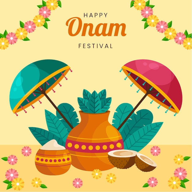 Ilustración de onam indio