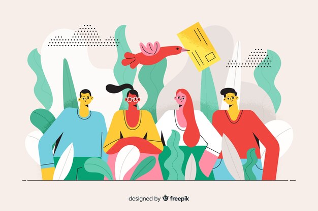 Ilustración de la página de aterrizaje contáctenos concepto