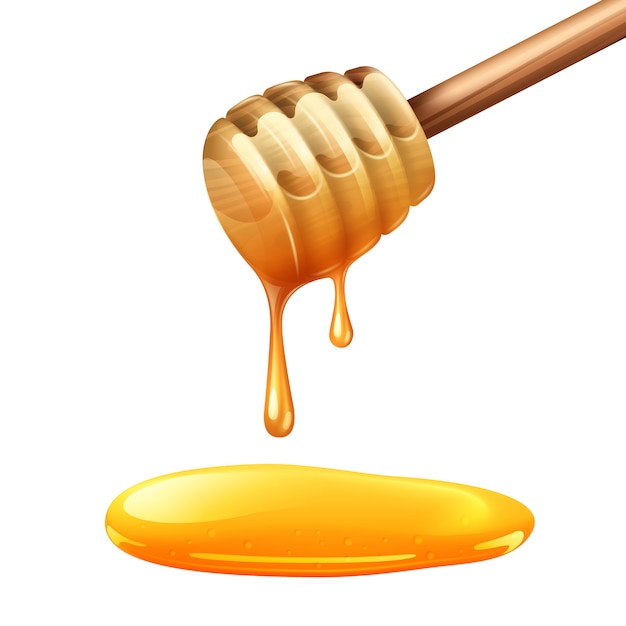 Ilustración de palo de miel