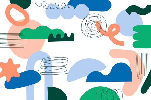 Ilustración de papel tapiz de diseño plano