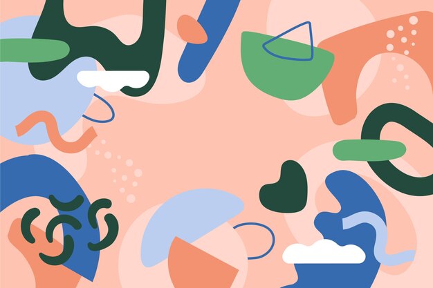 Ilustración de papel tapiz de diseño plano