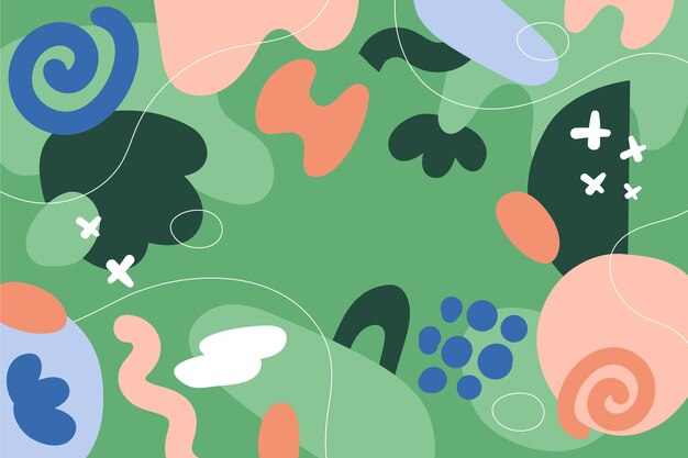 Ilustración de papel tapiz de diseño plano