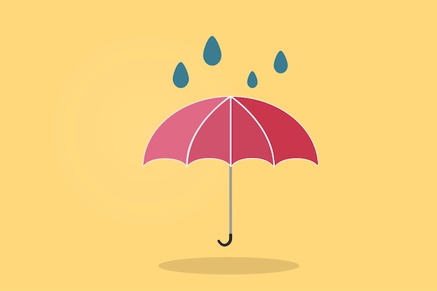 Ilustración de un paraguas